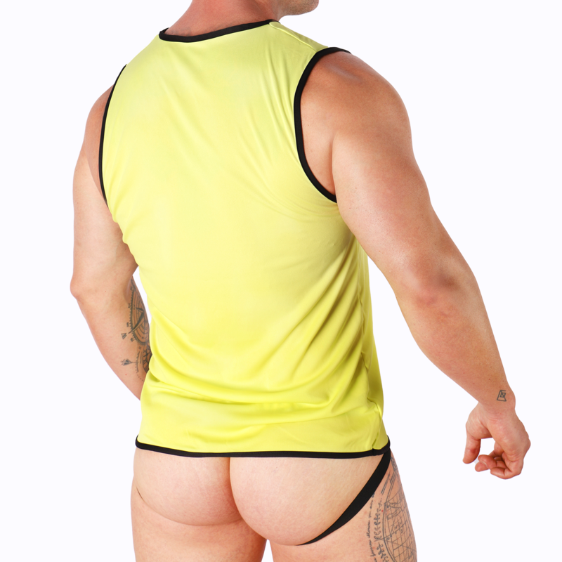 T-shirt homme coupe sportive ajustée Macho — vue rapprochée