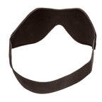 Masque occultant noir à double couture pour les yeux — vue de profil