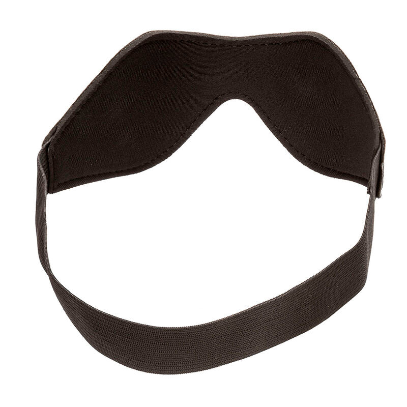 Masque occultant noir à double couture pour les yeux — vue de profil