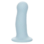 Gode texturé ondulé en silicone avec ventouse — vue de profil 2