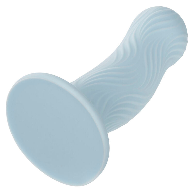 Gode texturé ondulé en silicone avec ventouse — vue de dos 2