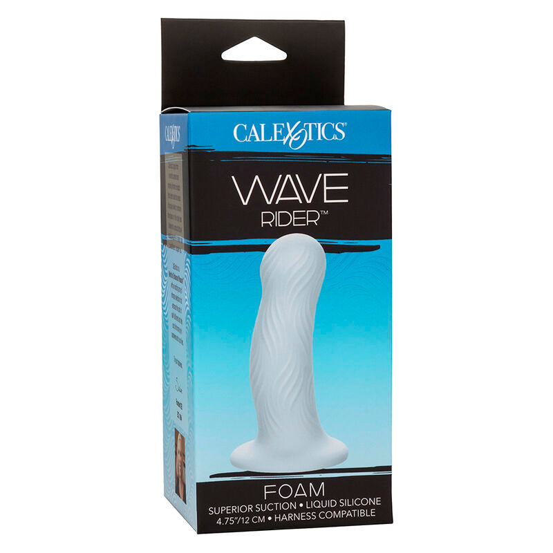 Gode texturé ondulé en silicone avec ventouse — finition matière 2