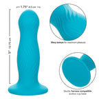 Gode texturé ondulé en silicone avec ventouse — packaging fournisseur