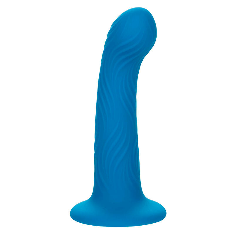 Gode texturé ondulé en silicone avec ventouse — vue principale