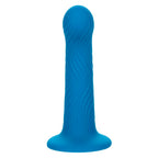 Gode texturé ondulé en silicone avec ventouse — vue de dos