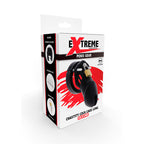 Cage de chasteté en silicone ajustable — détail texture surface