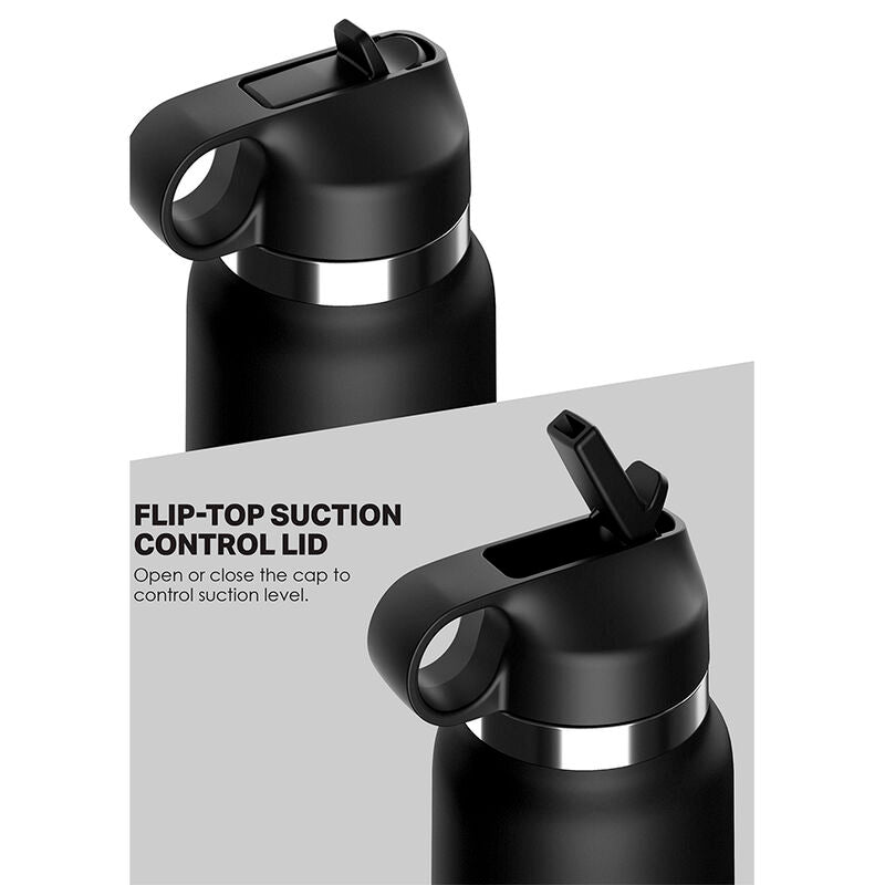 Masturbateur réaliste discret bouteille transparente — vue de profil