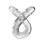 Double gode réaliste translucide flexible — vue principale