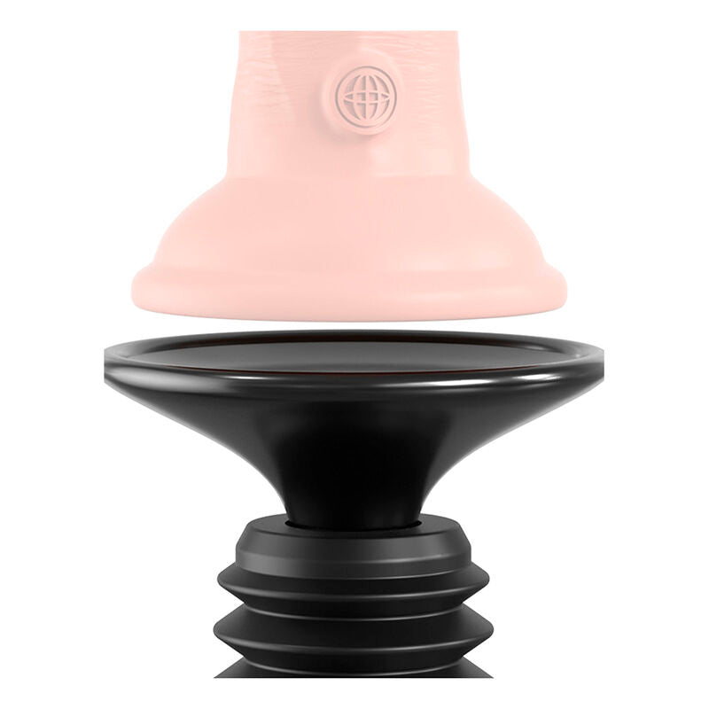 Support propulseur pour gode à ventouse 7 modes noir — vue de profil