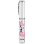 Spray parfum aux pheromones Afrodita For Women, flacon stylo 9,5 ml a habillage rose floral, fragrance feminine nomade Secret Play a vaporiser sur les points de pulsation.
