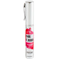 Spray parfum aux pheromones Orchid For Women, flacon stylo argente a etiquette florale rose, fragrance feminine Secret Play a vaporiser sur les zones de pulsation.