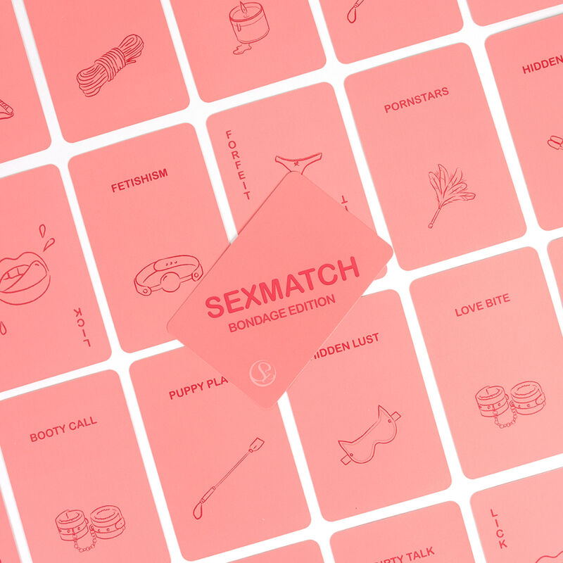 Jeu de cartes Sexmatch édition bondage pour couple — vue de dos