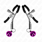 Pinces à tétons style cloche violet — vue principale
