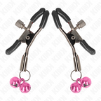 Pinces à seins double cloche rose — vue principale