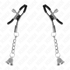 Pinces à tétons pendentif cloche argent — vue principale