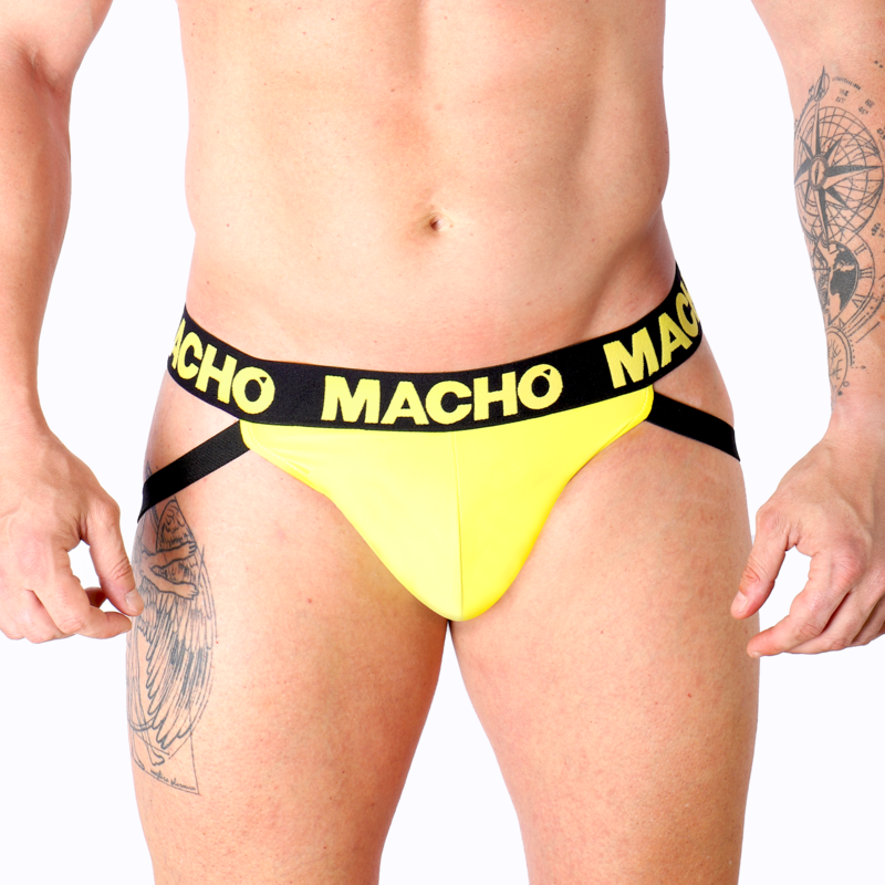 Jockstrap homme en lycra fesses ouvertes — emballage produit