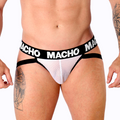 Jockstrap homme semi-transparent blanc MX26X1 — vue principale