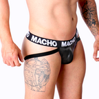 Jockstrap homme effet cuir extensible — vue de dos