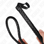 Fouet long type serpent pour jeux de discipline — vue de profil
