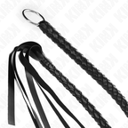 kink fouet serpent avec anneau a main noir 65 cm