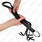 kink fouet serpent avec anneau a main noir 65 cm