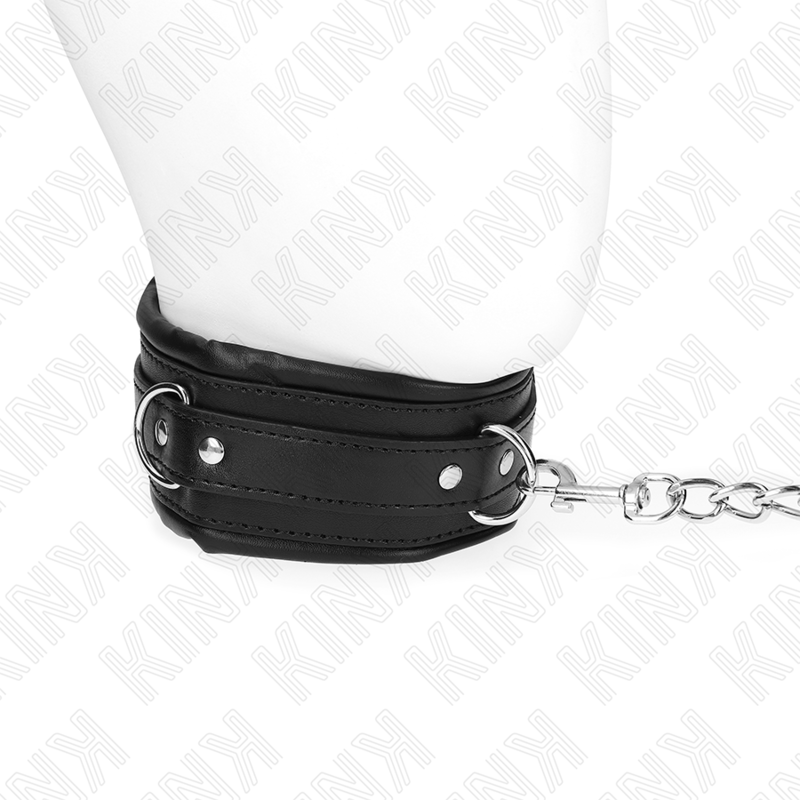 Collier lourd à ceinture modèle structuré — vue de profil