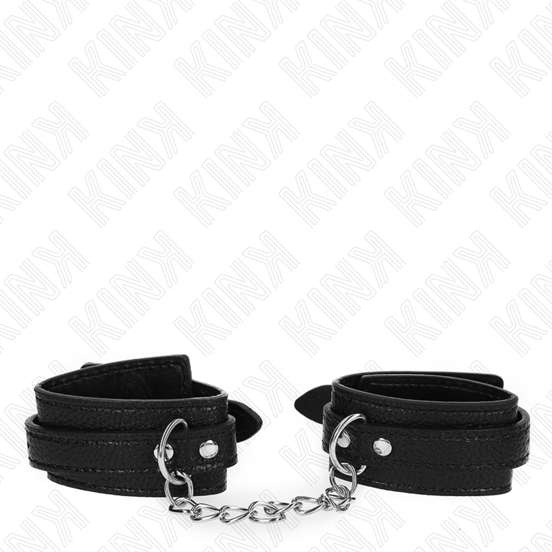 Manchettes de poignets en cuir motif serpent — détail produit