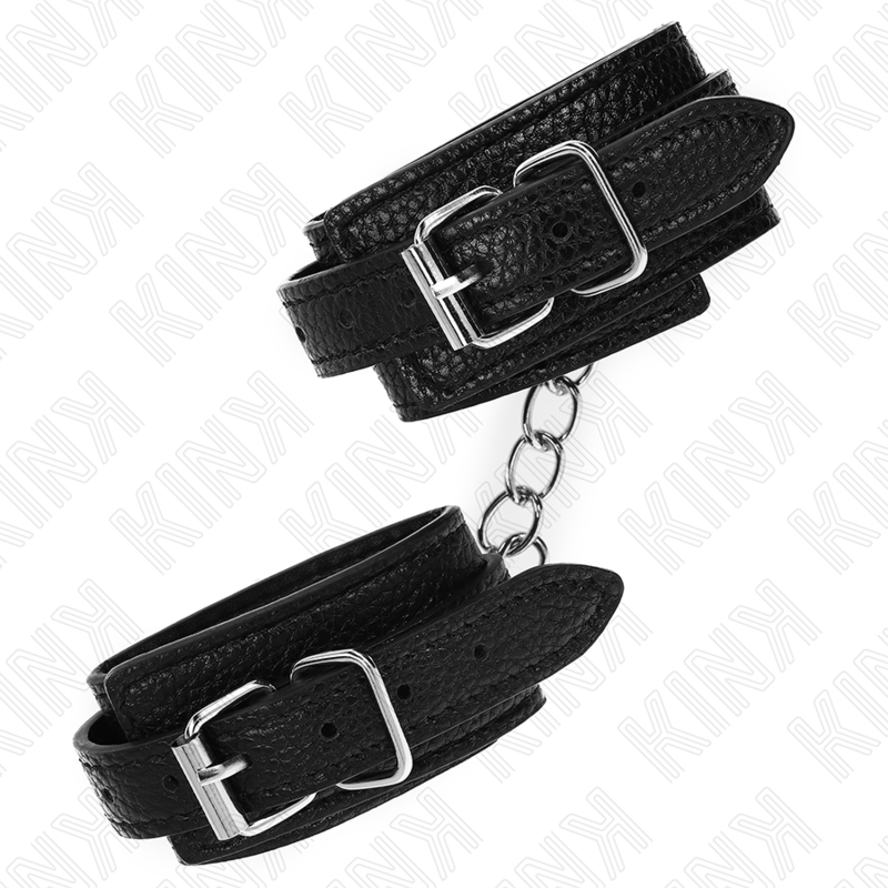 Manchettes de poignets en cuir motif serpent — vue de dos