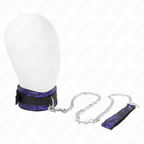 Collier court en velours avec longe — vue principale