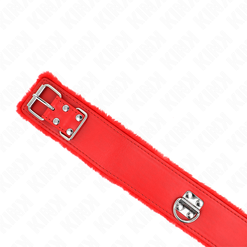 Collier avec laisse à clous argentés ajustable — vue de dos