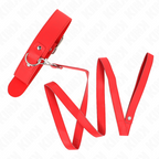 Collier à ceinture avec bracelet rouge ajustable — détail produit