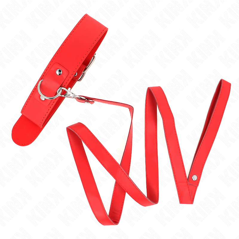Collier à ceinture avec bracelet rouge ajustable — détail produit