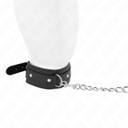 Collier à laisse avec anneau — vue de profil