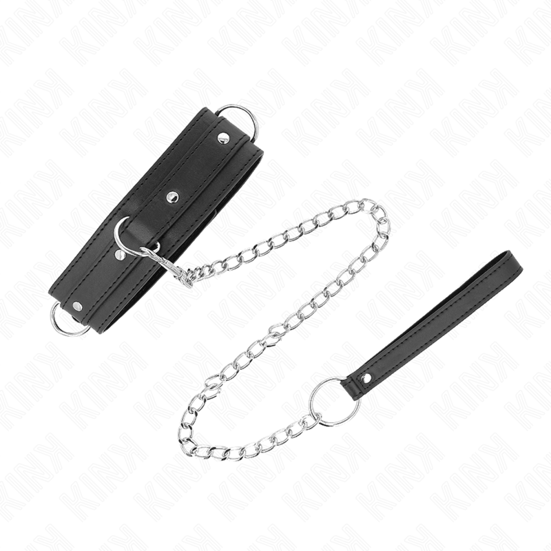 Collier à laisse avec trois anneaux — vue de dos