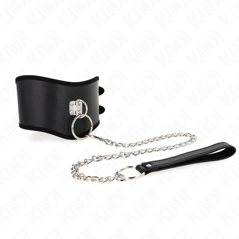 Collier large avec laisse réglable — détail produit