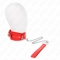 kink collier avec laisse 65 cm avec restrictions rouge 36 42 cm x 5 5 cm