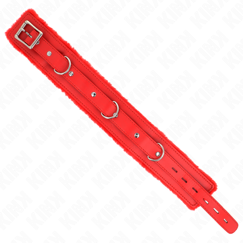 kink collier avec laisse 65 cm avec restrictions rouge 36 42 cm x 5 5 cm