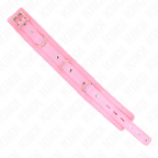 kink collier avec laisse 65 cm avec restrictions rose 36 42 cm x 5 5 cm