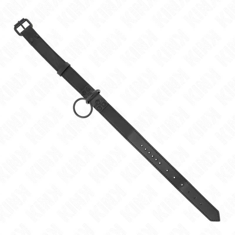 Collier à laisse foncé ajustable — vue rapprochée