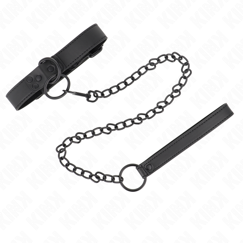 Collier à laisse foncé ajustable — détail produit