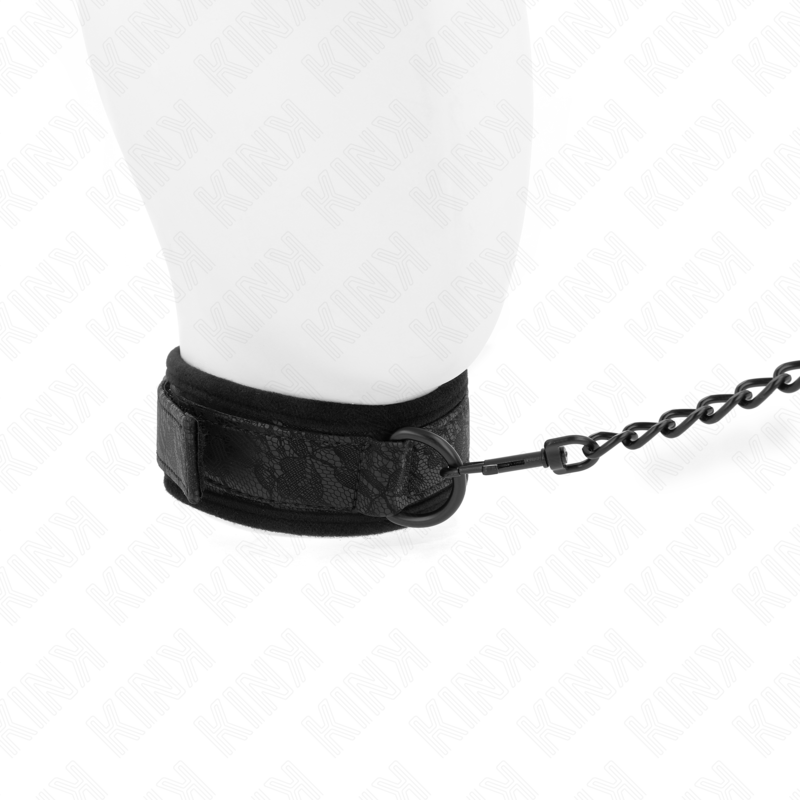 Collier basic avec laisse de maintien — vue de dos