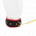 Collier à laisse en tissu ajustable — vue de profil