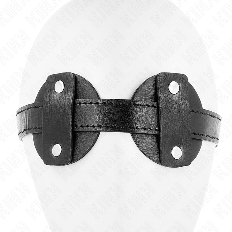 Bandeau couvre-yeux réglable pour jeux de soumission — vue de dos