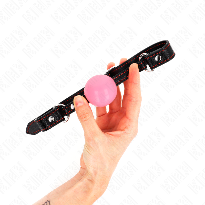 Bâillon boule or rose — détail produit