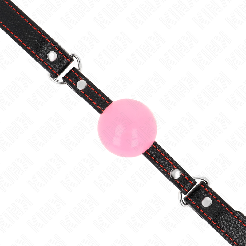 Bâillon boule or rose — vue de dos
