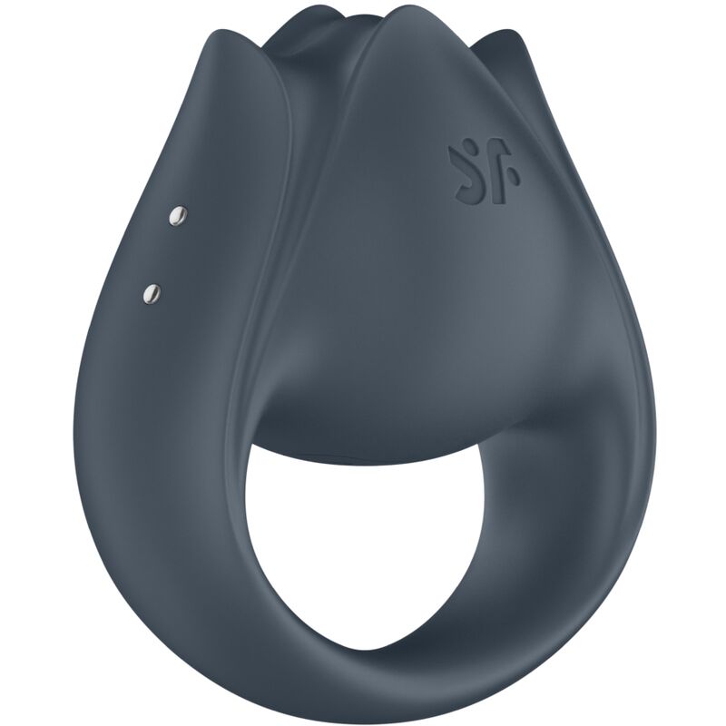 Anneau vibrant et stimulateur de doigts 2 en 1 en silicone — vue de profil
