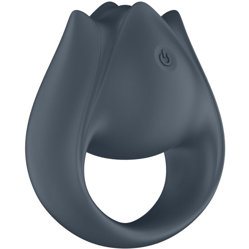 Anneau vibrant et stimulateur de doigts 2 en 1 en silicone — détail texture surface