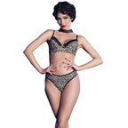 Bikini lingerie 2 pièces motif animalier — vue principale