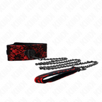 kink collier dentelle avec ceinture avec ceinture en cuir vrai 105 cm 44 x 5 5 cm