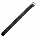 Collier de soumission noir avec laisse détachable — vue rapprochée